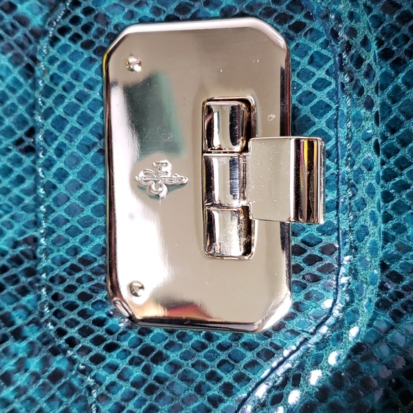 Cole Haan Green Python Crossbody - Picture 3 of 3